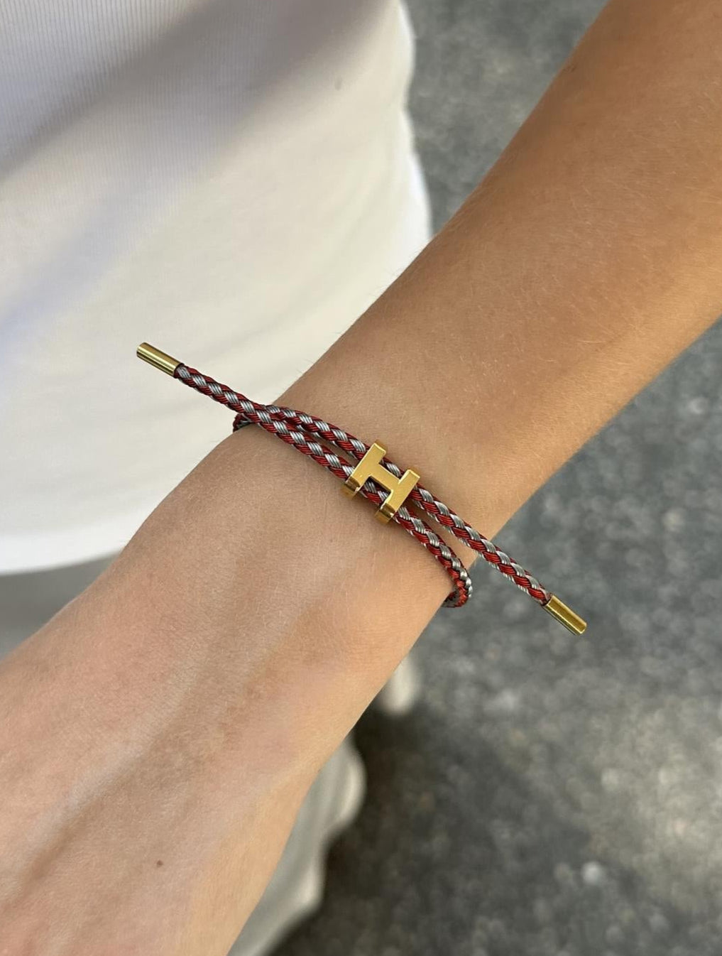 DaLola H Bracelet - Red & Grey