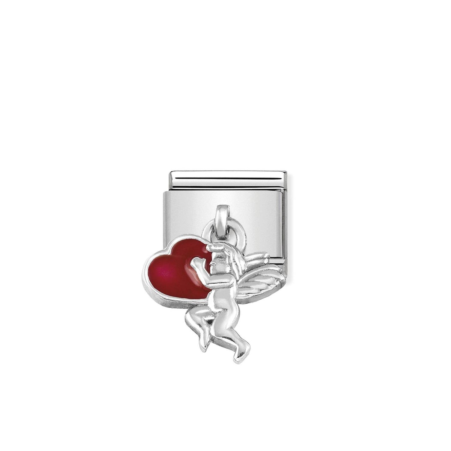 LINK, CUPID ANGEL WITH HEARTS PENDANT