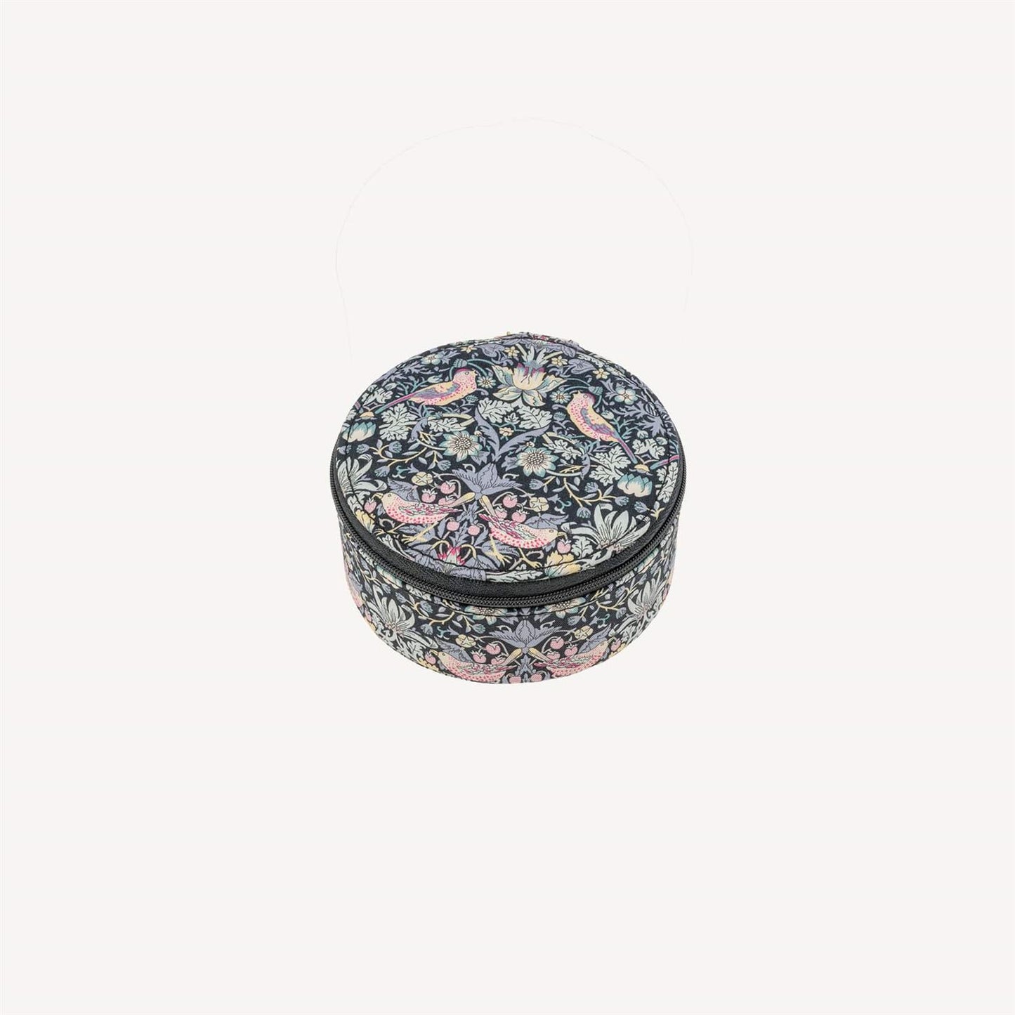 Jewelry Box Round mw - Liberty Strawberry Thief Black