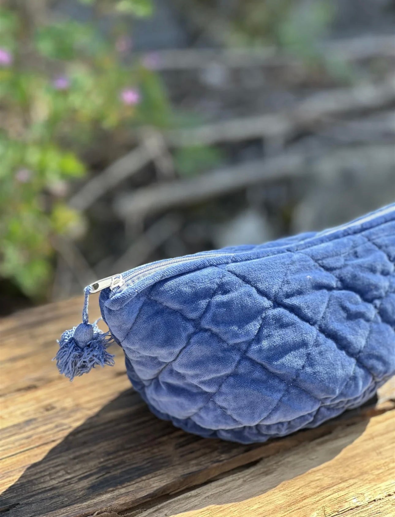 Sminkemappe Velur - Navy