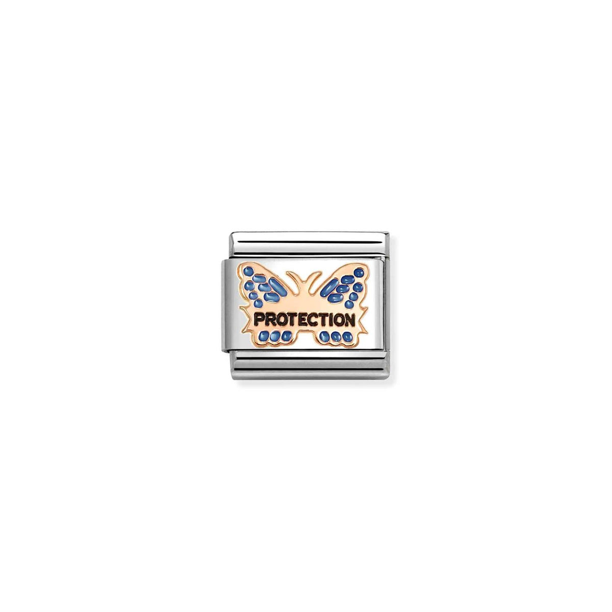 LINK, ROSEGOLD BLUE BUTTERFLY PROTECTION