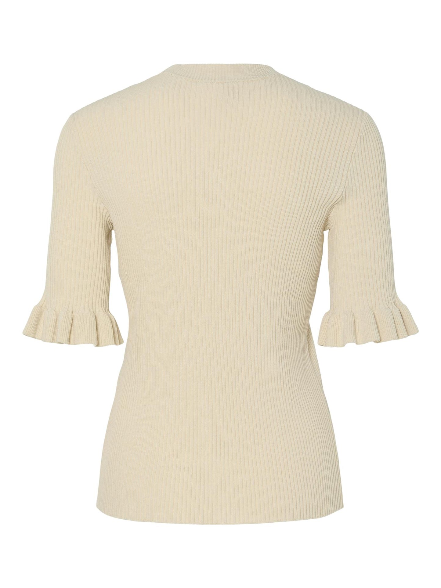 YASMIKKE SS KNIT TOP - BIRCH