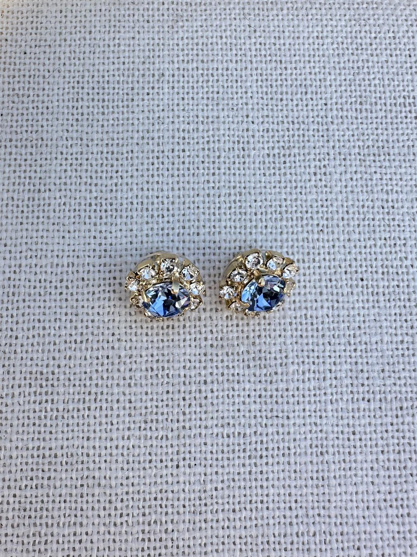 Petit Fleur Studs - Light Sapphire