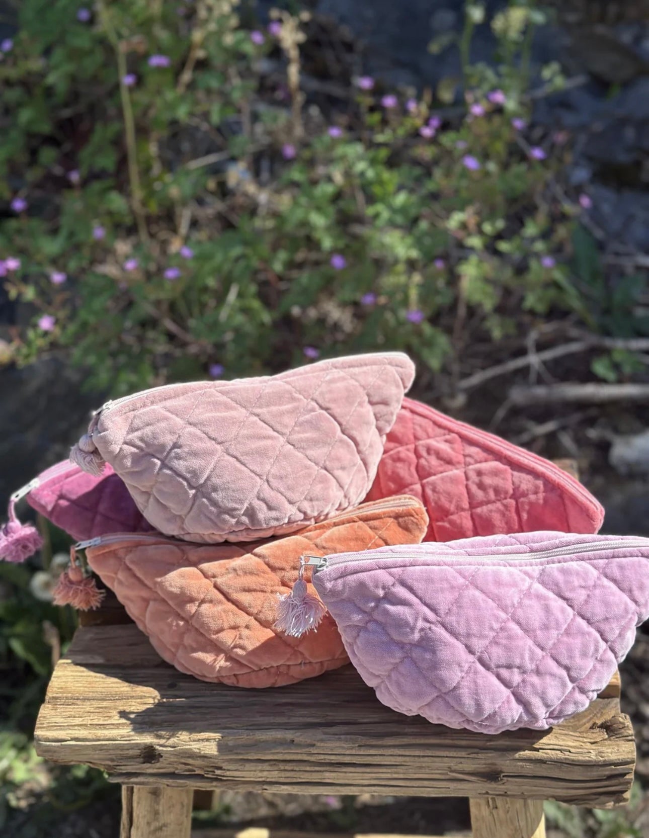 Sminkemappe Velur - Bubblegum