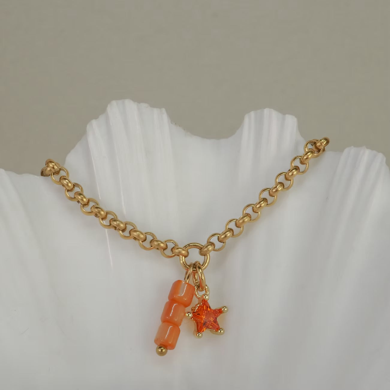 Rolo Charm Nature Bracelet