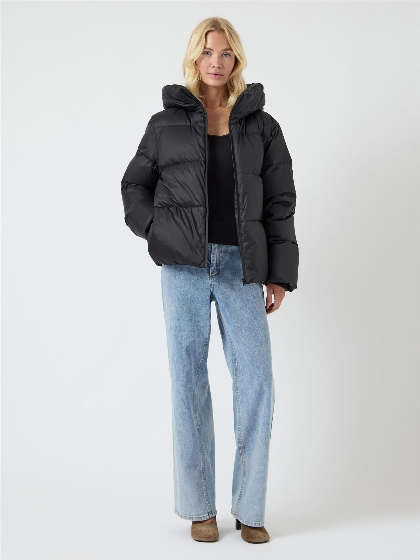 YASPOPPEL DOWN BLEND JACKET - BLACK
