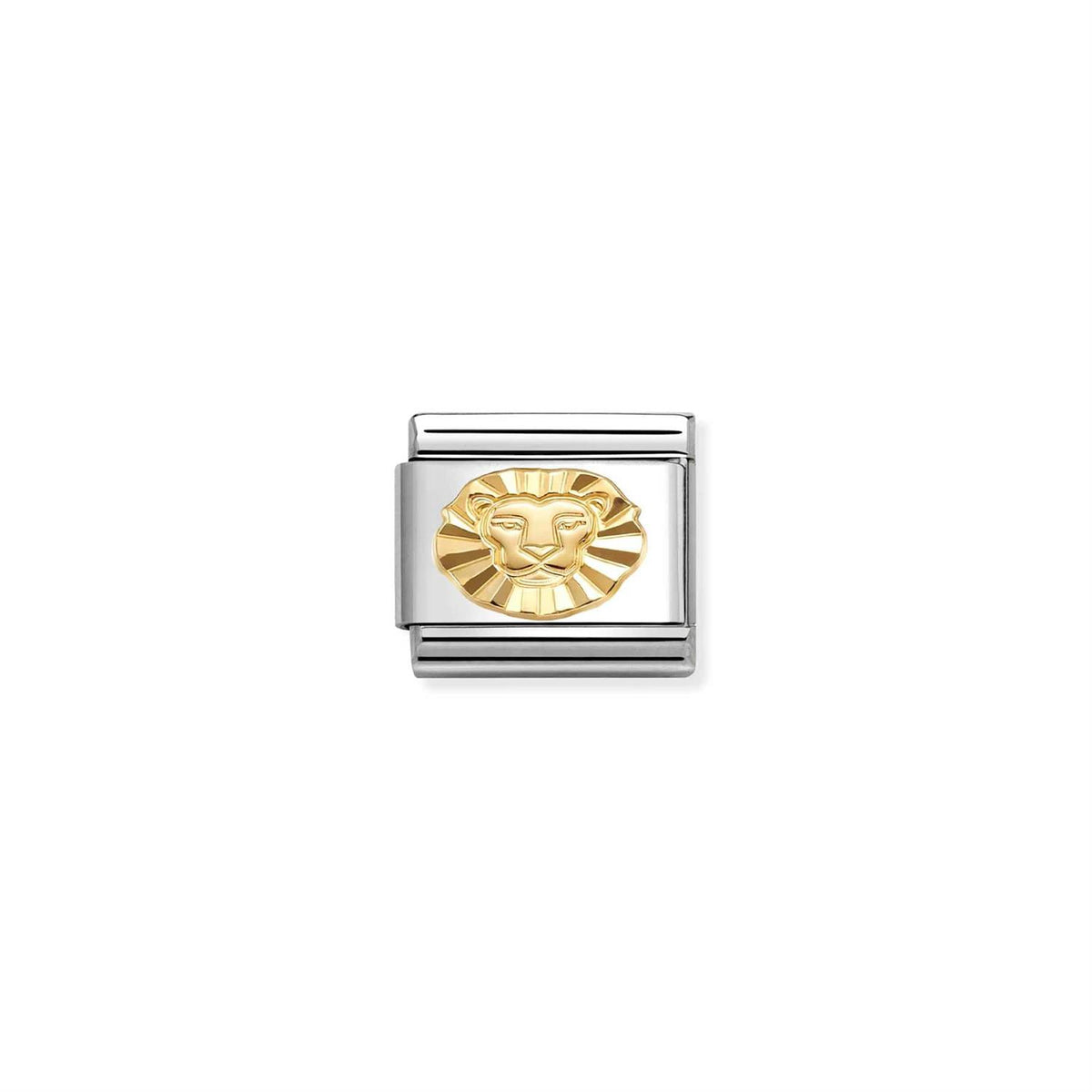 LINK, LEO IN GOLD DIAMOND CUT (LØVEN)