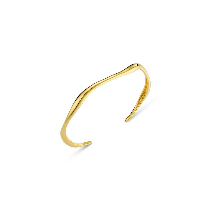 Fine Wave Gold Bangle
