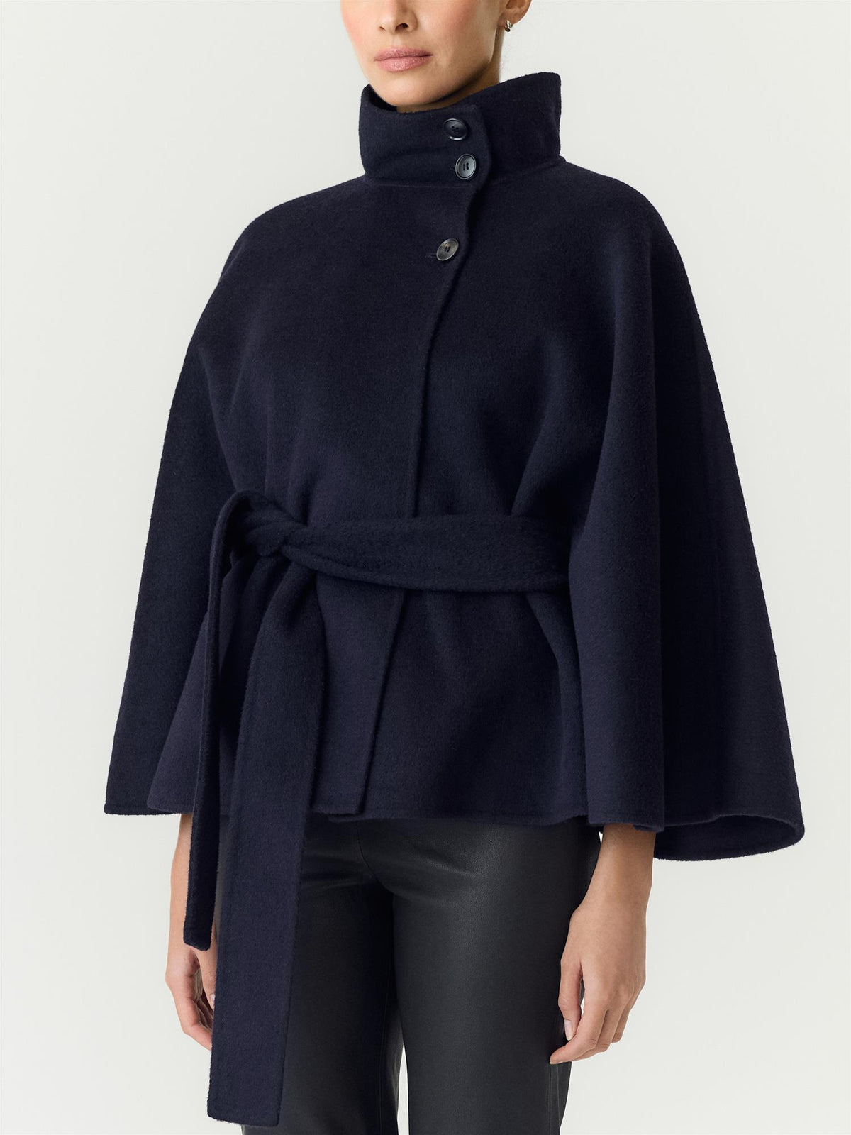 YASALMIO HANDMADE WOOL BLEND JACKET S. - NAVY