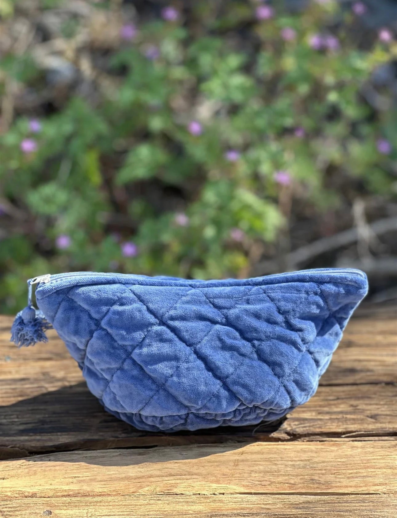 Sminkemappe Velur - Navy