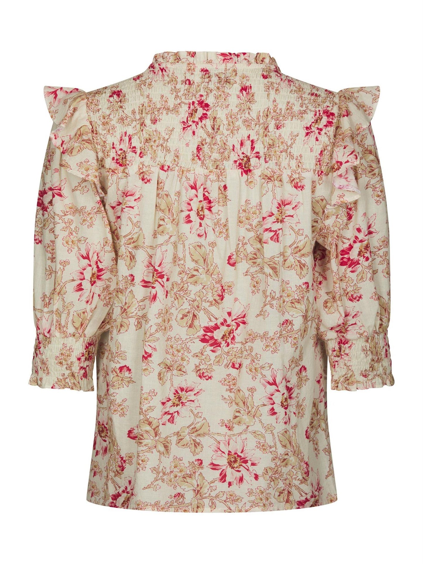 Davina Flower Rose Blouse - Rose