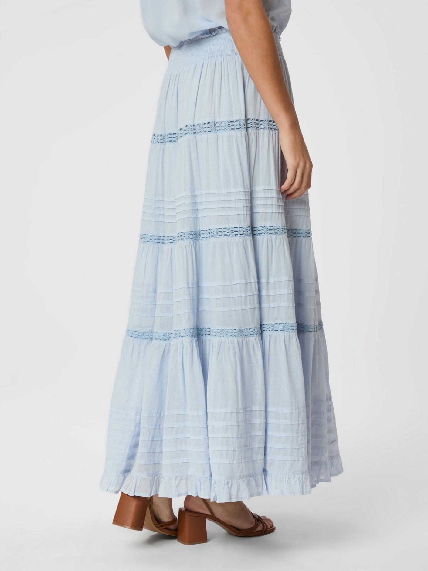 Felicia S Voile Skirt - Light Blue