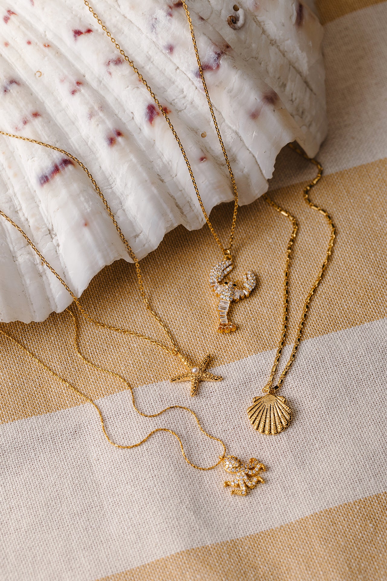 Embellished Lobster Charm Necklace