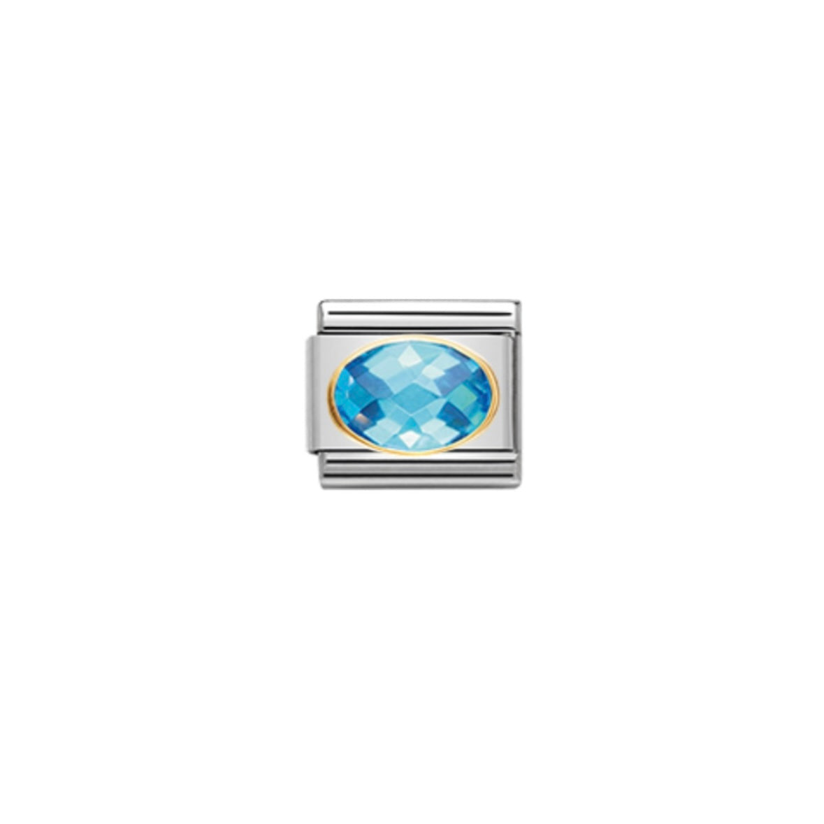 LINK, LIGHT BLUE OVAL STONE