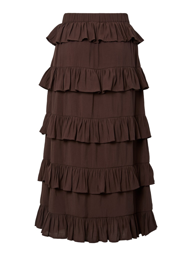 YASWIMA HW ANKLE SKIRT - COFFEE BEAN