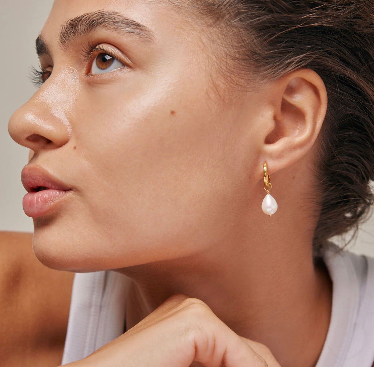 Significant Pearl Hoops
