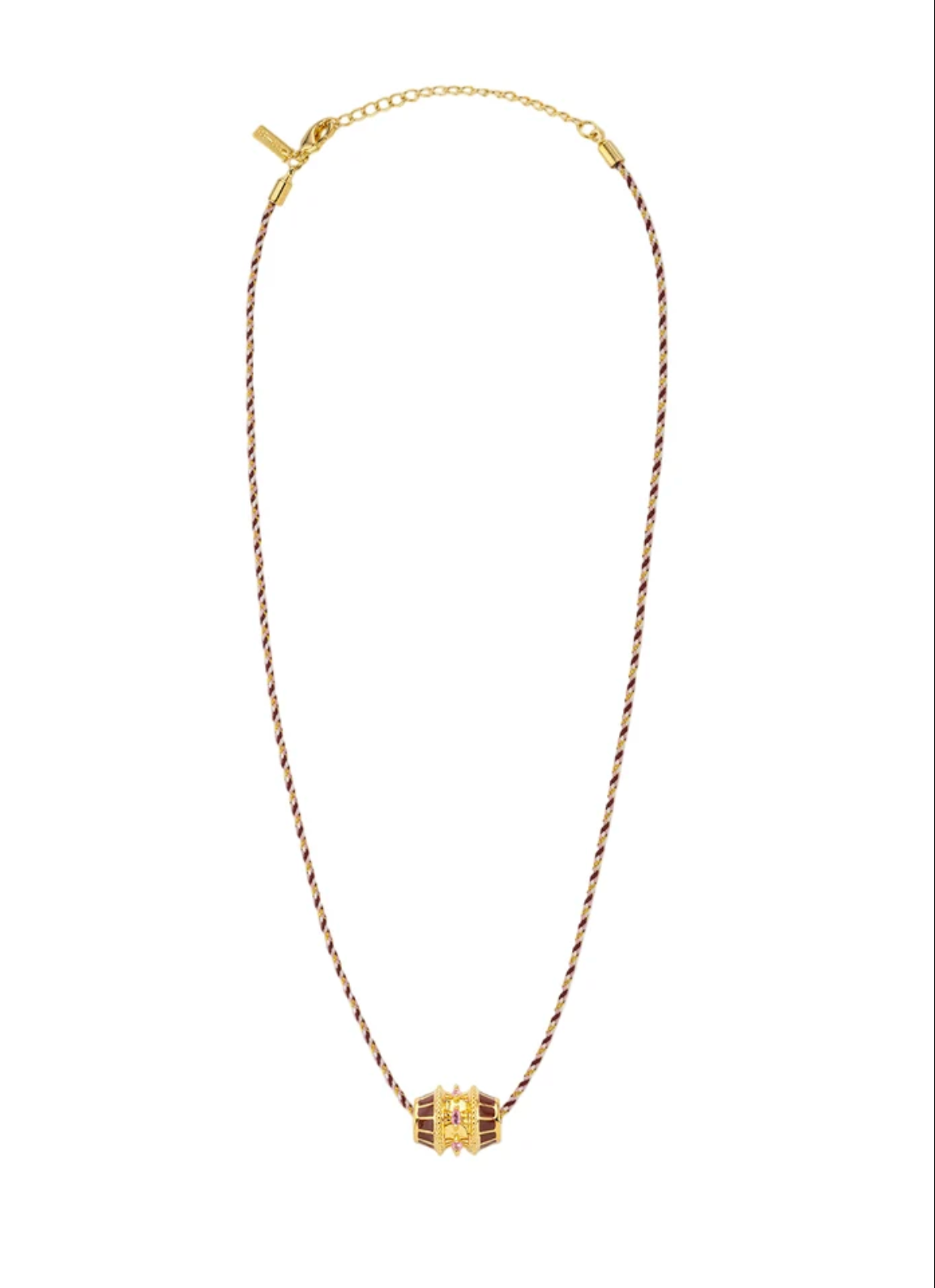 Burgundy Talisman Necklace
