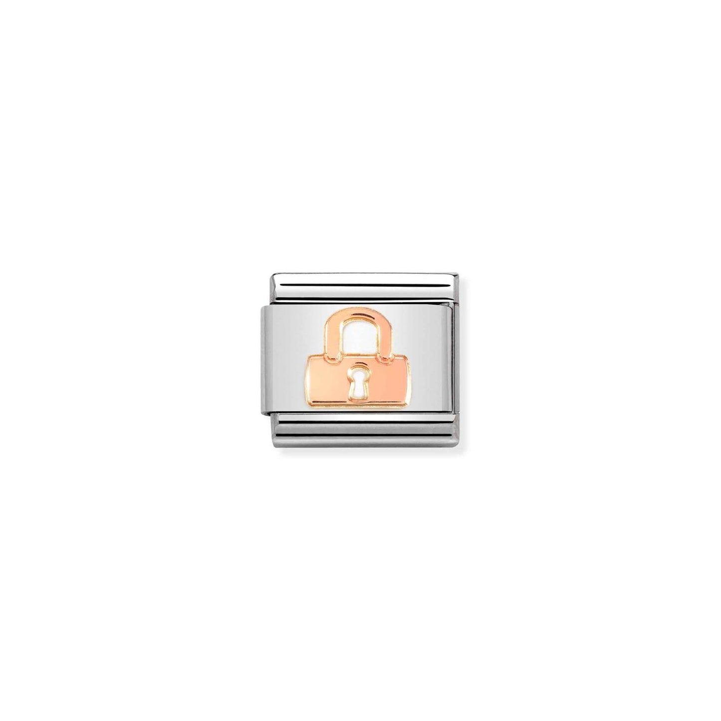 LINK, ROSE GOLD PADLOCK