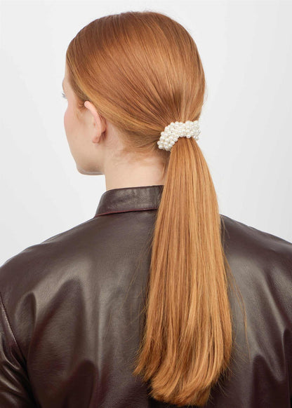 Classic Pearl Elastic - White