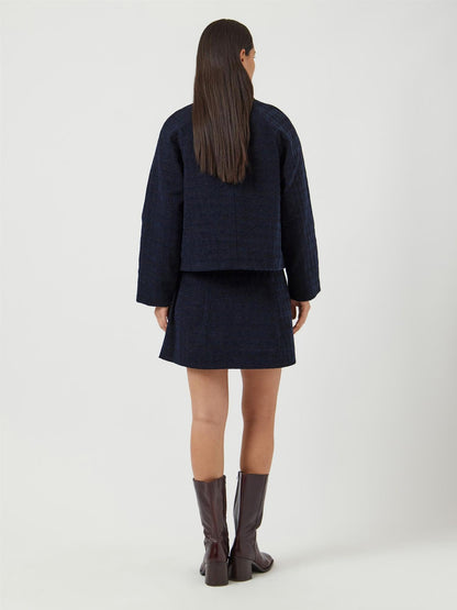 YASVICKY SHORT SKIRT - NAVY BLAZER