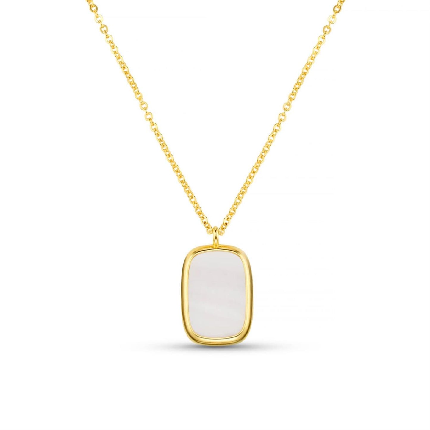Statement mother of pearl long pendant necklace