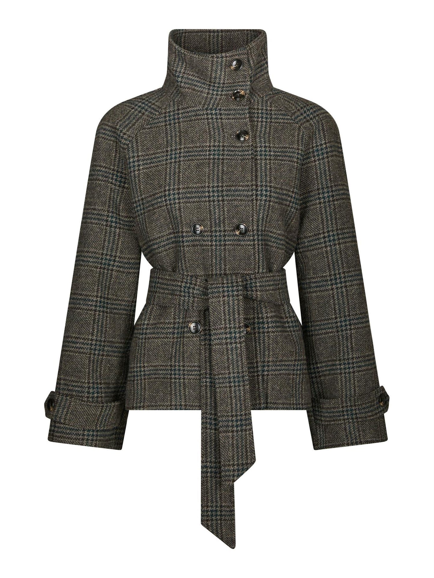 Munet Check Jacket - Dark Grey