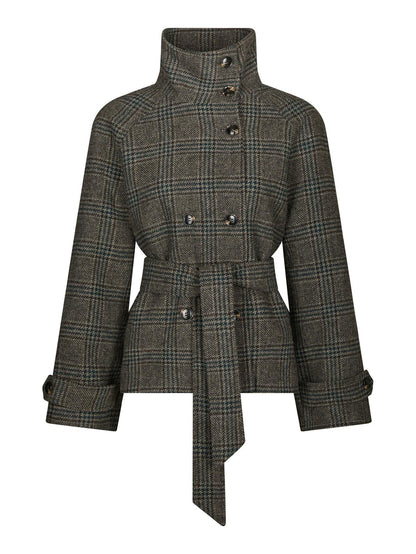 Munet Check Jacket - Dark Grey