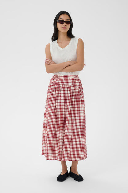 BrunhildPW Skirt - Burnt Russet Check