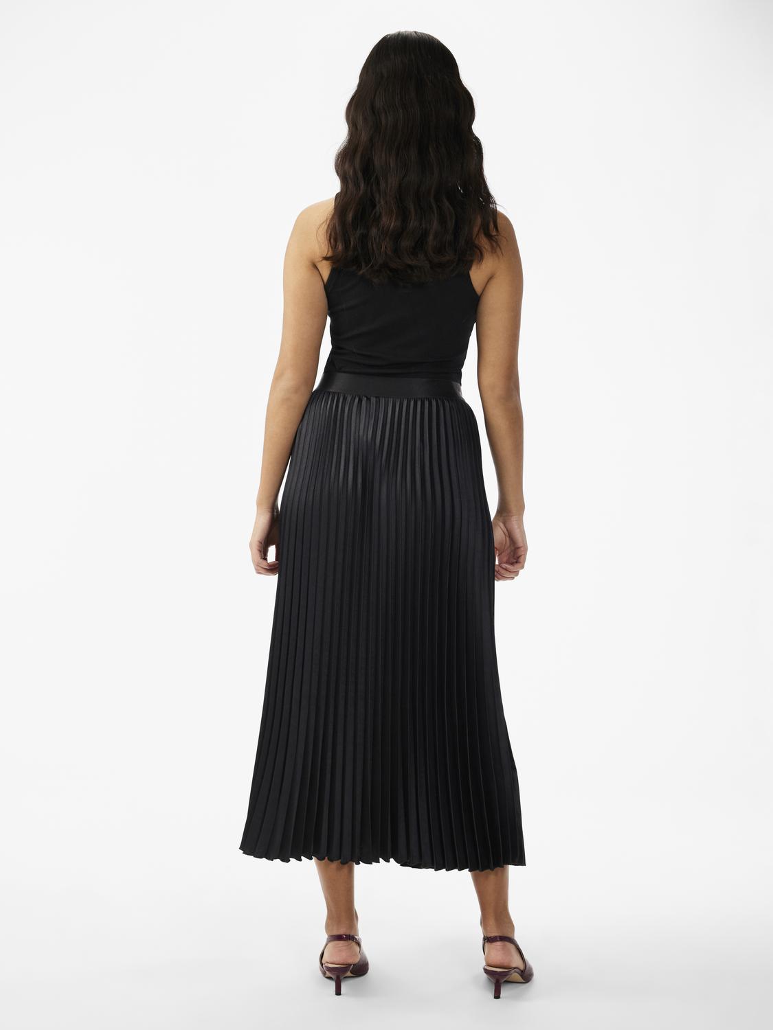 YASCELINE HW MIDI SKIRT - BLACK