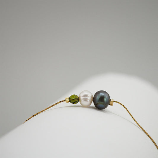 Dainty Crisp Olive Trio Bravelet