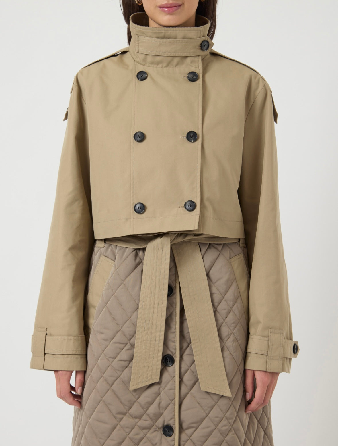 YASPRIXO LS COAT - SEPIA TINT