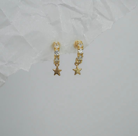 Tiny Star Hoops