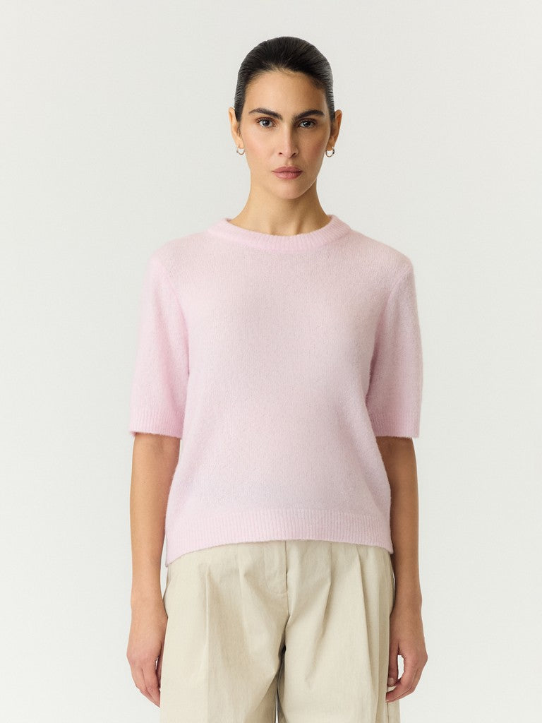 YASJOHI SS WOOL BLEND PULLOVER - PALE LILAC