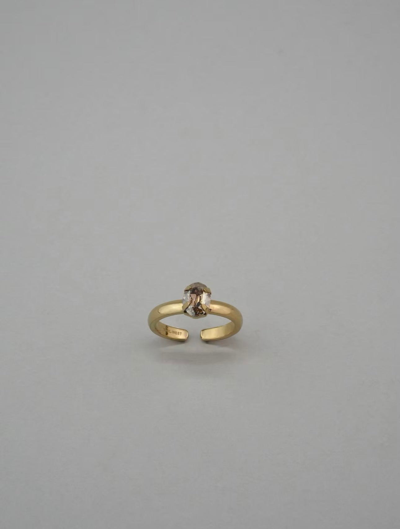 Oval Band Champagne Ring