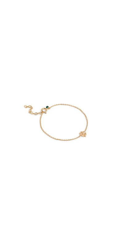 Four-Leaf Clover Gold Bracelet