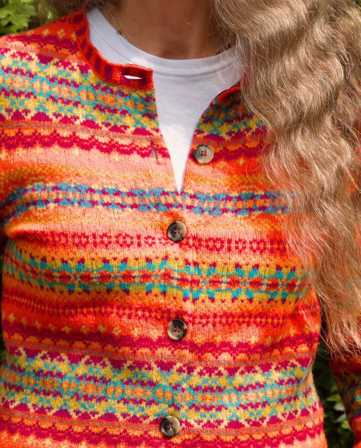 Kinross Cardigan - Flame