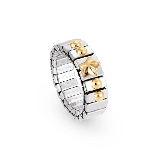 STRETCH RING WITH GOLD STAR
