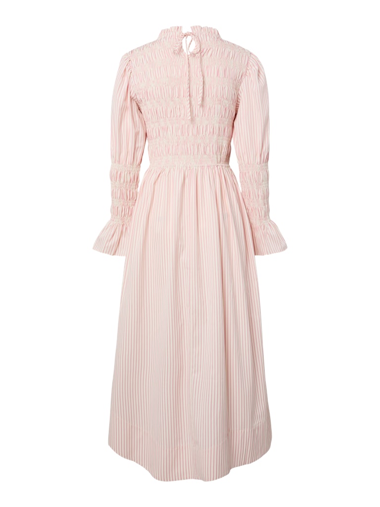 YASWITO LS LONG DRESS - BIRCH STRIPES