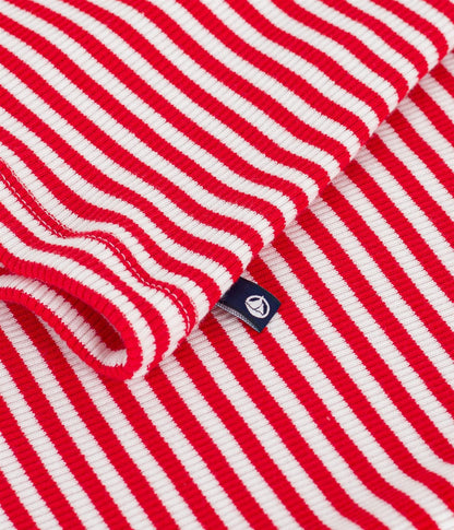 Tee-Shirt Ribbed Stripe - White / Red