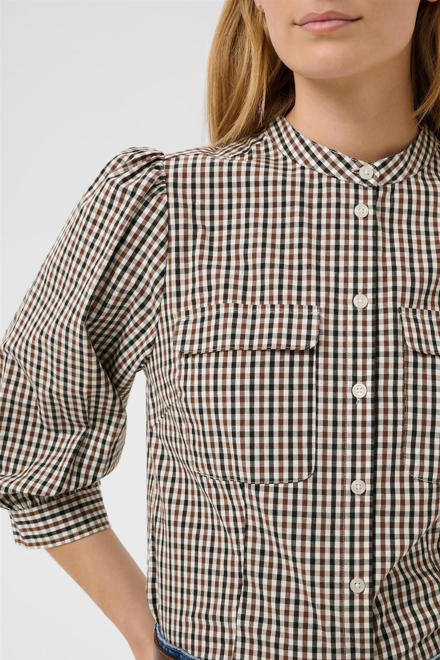 ChinettePW shirt - Downtown brown check