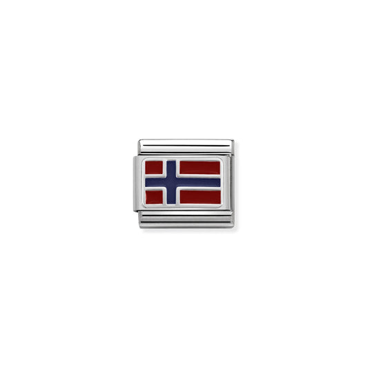 LINK, NORWAY FLAG SILVER
