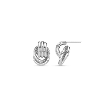 Mini Interlocking Stud Earrings