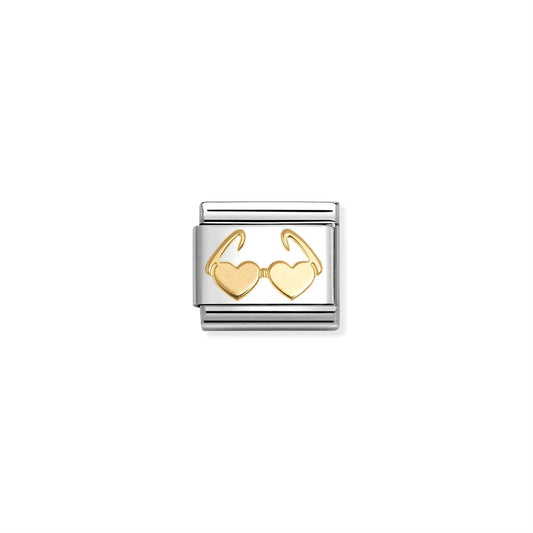 LINK, GOLD HEART SUNGLASSES