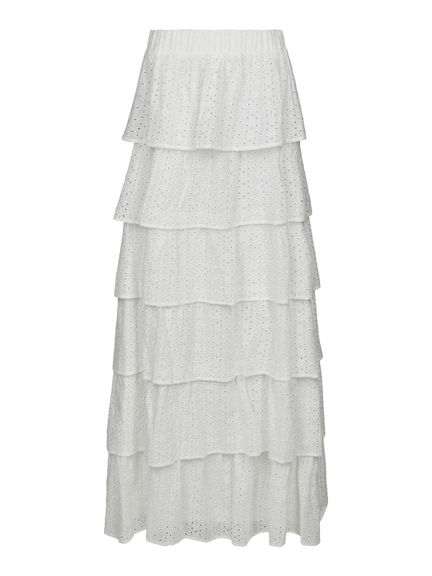 Morris Emb Skirt - Off-White
