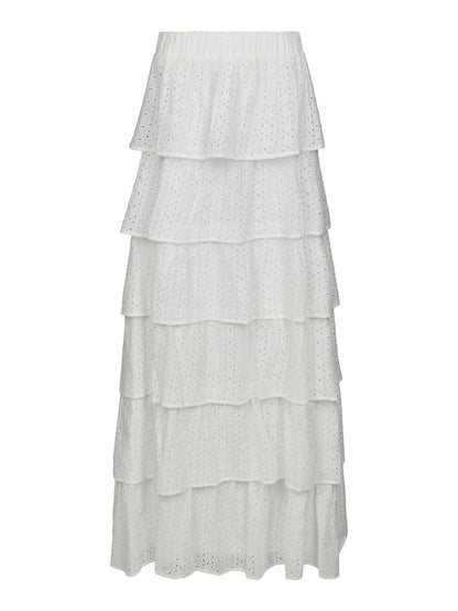 Morris Emb Skirt - Off-White