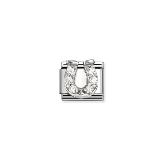 LINK, HORSE SHOE WITH STONES