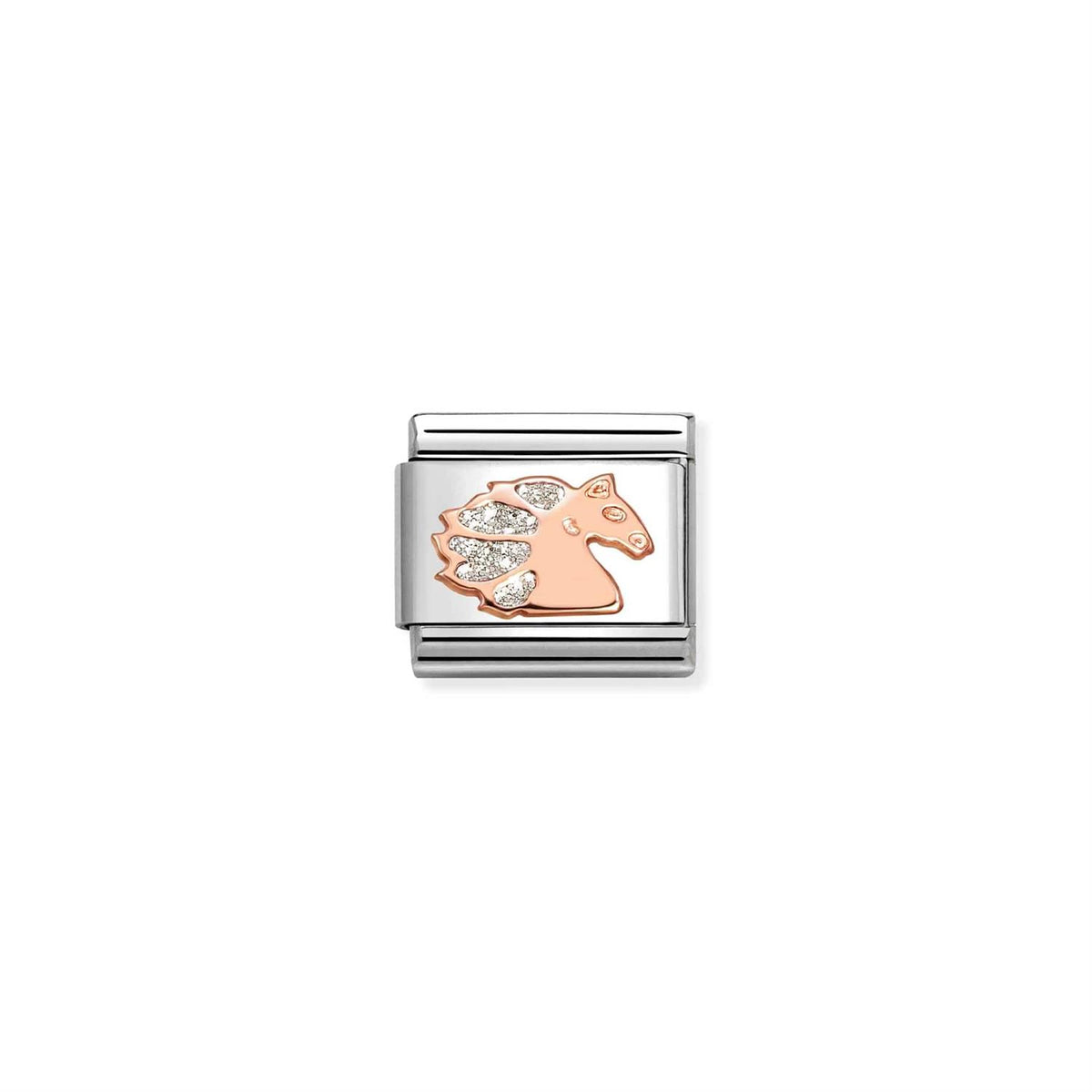 LINK, UNICORN IN ROSE GOLD WITH GLITTER