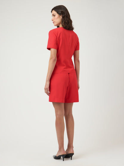 YASBIRMO HW SHORTS - POINSETTIA