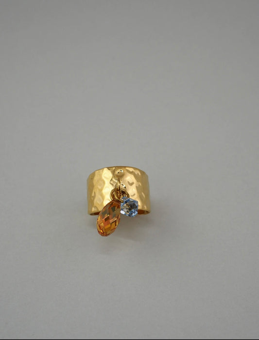 Bold Band Blue Crush Ring