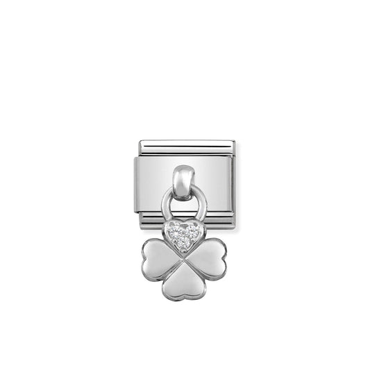 LINK, SILVER PENDANT CLOVER